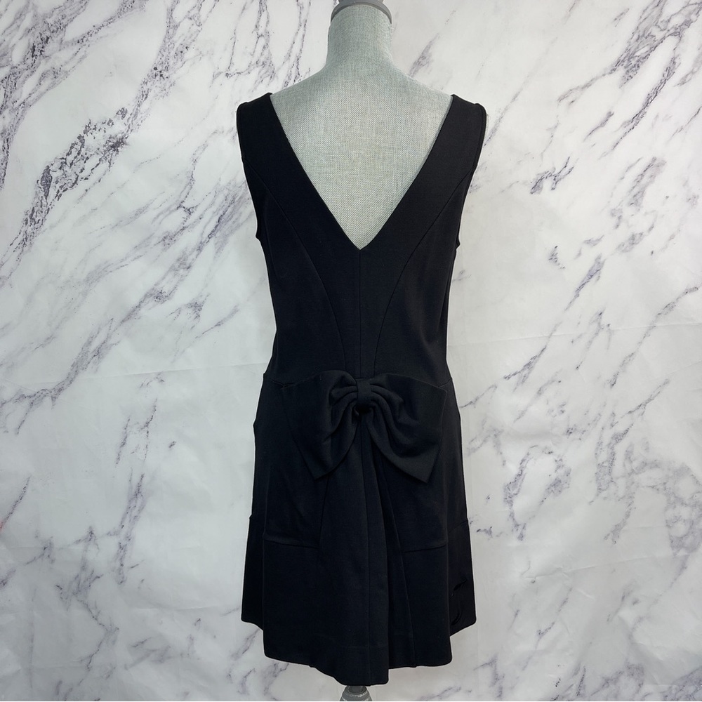 Juicy Couture | Black Sleeveless Knit Dress w/ Back Bow Detail | L - Picture 4 of 13